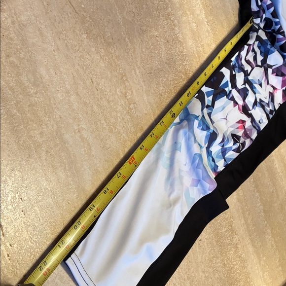 ATHLETA Black Leggings with Colorful Front Section. S - Picture 12 of 16